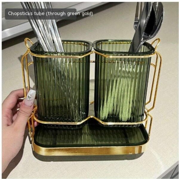 Cutlery storage holder for kitchen and dining organization