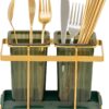 Space-saving cutlery holder for organized kitchen storage