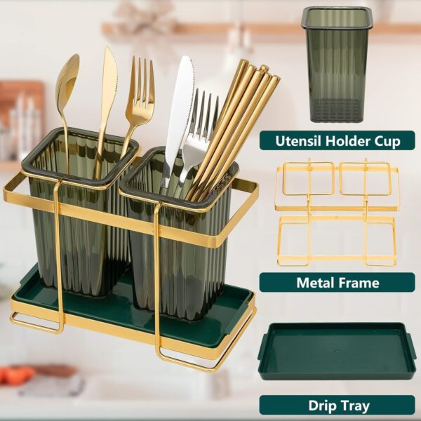 Stylish multifunctional cutlery holder for kitchen décor