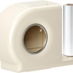 Plastic kitchen organizer for storing elastic food covers neatly on wall