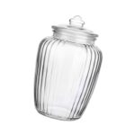 Reusable airtight glass jar for storing dry fruits snacks and grains