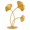 Designer iron gold plated leaf decor stand for contemporary interiors
