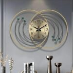 High-quality luxury metal wall clock for indoor wall decor