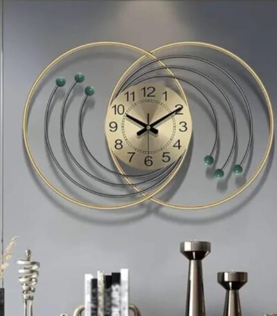 High-quality luxury metal wall clock for indoor wall decor