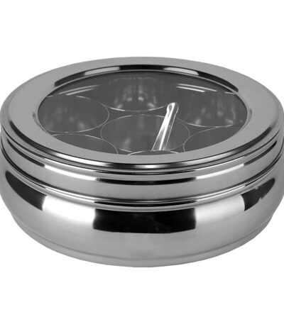 Stainless steel masala box for kitchen spice storage