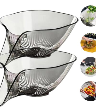 Multi-functional drain basket for washing and draining fruits and vegetables