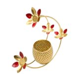 Luxury moon gold tealight holder for home and office decor