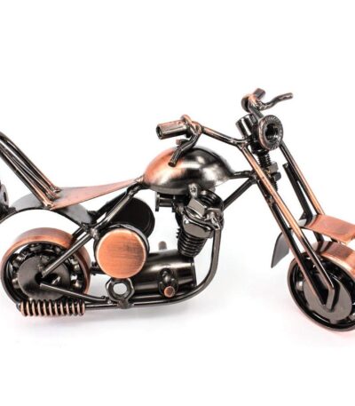 metal motorcycle decor figurine iron sculpture for desk