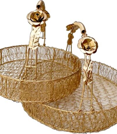 Round Metal Mesh Wire Hamper Basket for Laundry Storage