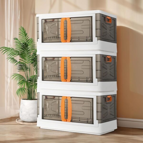 Lightweight 3-unit storage cupboard for modern home organization