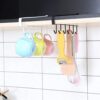 Kitchen cabinet mug rack metal under shelf design