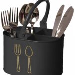 Metal spoon holder for kitchen steel spoon stand and cutlery organiser