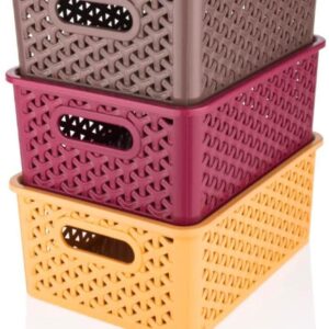 Multipurpose solitaire storage basket with lid for organized home storage