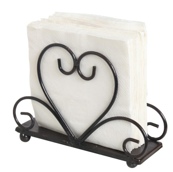 Kitchen Table Tissue Holder with Modern Metal Design