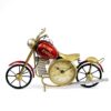 Handmade style motorbike table clock for premium décor