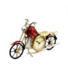 Designer motorbike table clock for shelf and tabletop décor