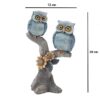 Owl pair showpiece with tree design for modern home interiors