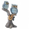 Owl couple tree statue for vastu and positive home décor