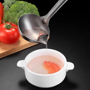 Stainless Steel Oil Separator Ladle – Premium Oil Filter Soup Spoon