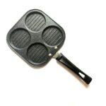 Four cup pancake pan mold for breakfast pancakes