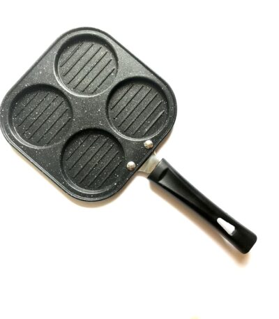 Four cup pancake pan mold for breakfast pancakes