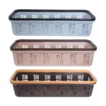 Plastic multipurpose desk organizer tray for office supplies