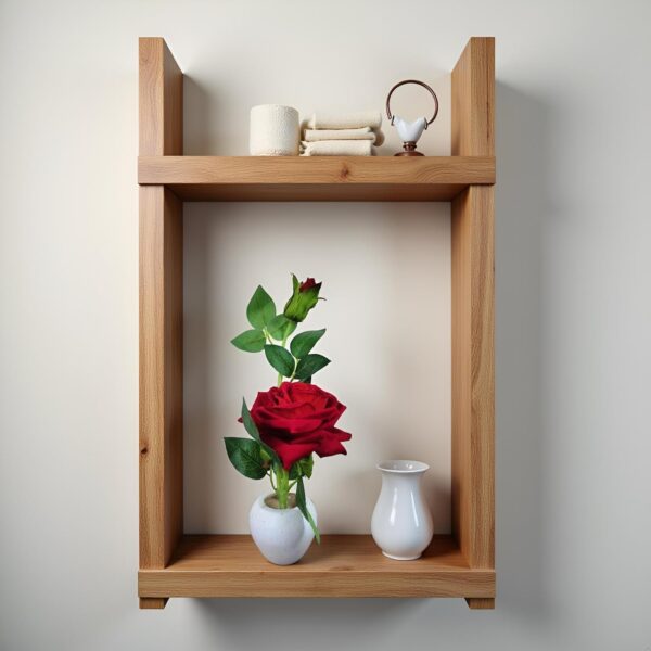 Long-lasting artificial red rose plant with decorative flower pot