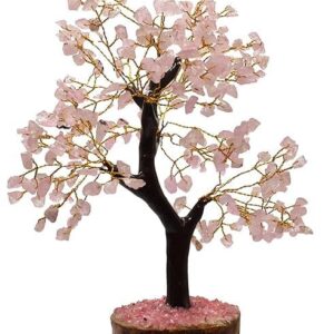 Rose Quartz crystal tree for self-love and emotional healing