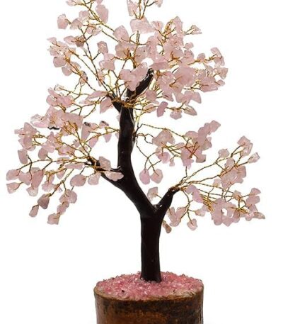 Rose Quartz crystal tree for self-love and emotional healing