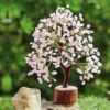 Rose Quartz healing bonsai for spiritual growth