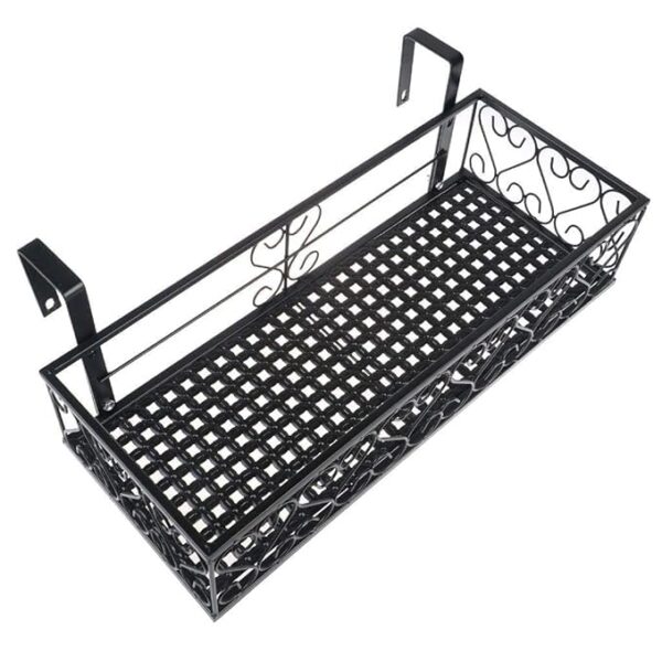 Elegant Decorative Metal Planter Box for Balcony Garden