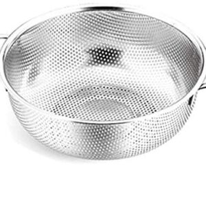Stainless steel washing bowl strainer basket with sturdy side handles