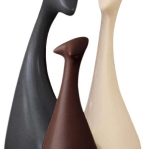 Beautiful deer family ceramic showpiece figurines for home décor