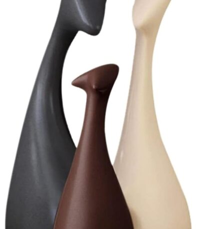 Beautiful deer family ceramic showpiece figurines for home décor