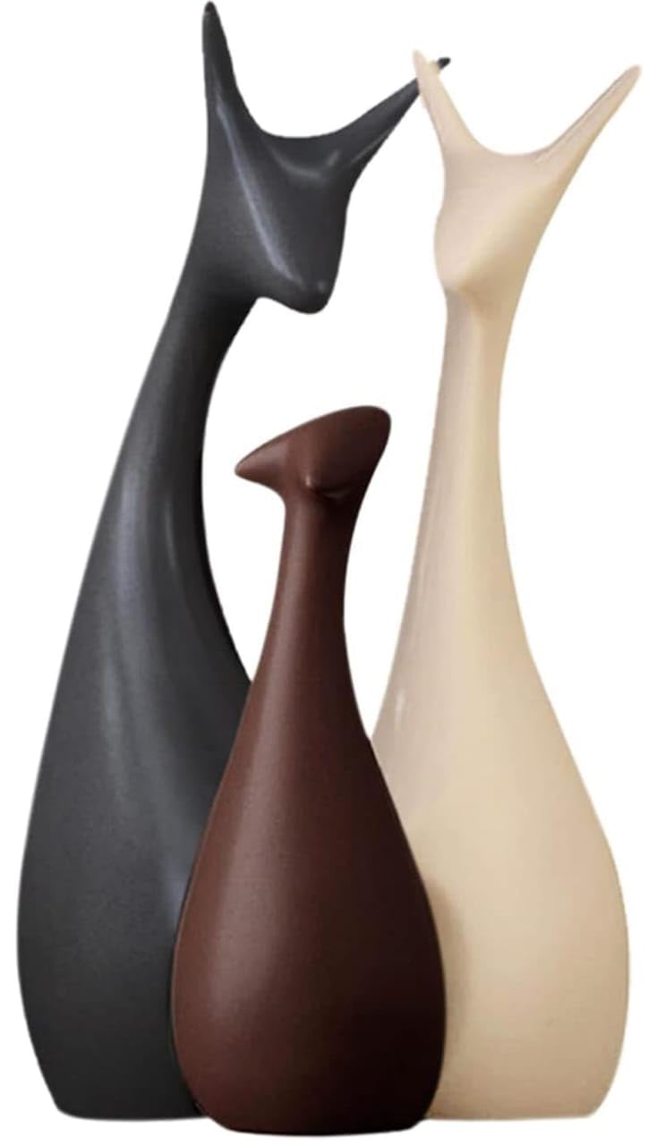 Beautiful Deer Family Showpiece – Ceramic Decorative Figures for Home Beautiful deer family ceramic showpiece figurines for home décor