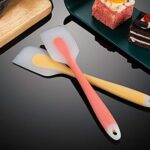 Heat resistant silicone spatula set for cooking and baking