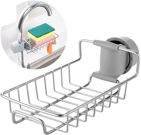 Multifunctional Kitchen Sink Rack for Washing and Drying Produce