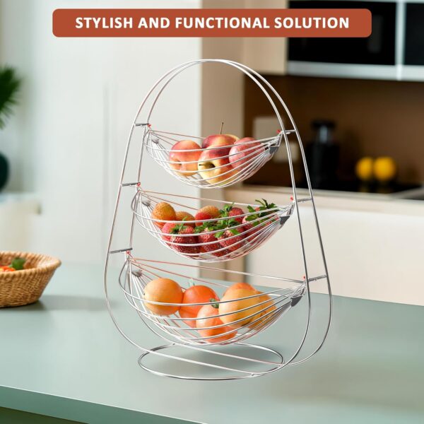 Multipurpose 3 Tier Oval Metal Swing for Kitchen & Dining Room