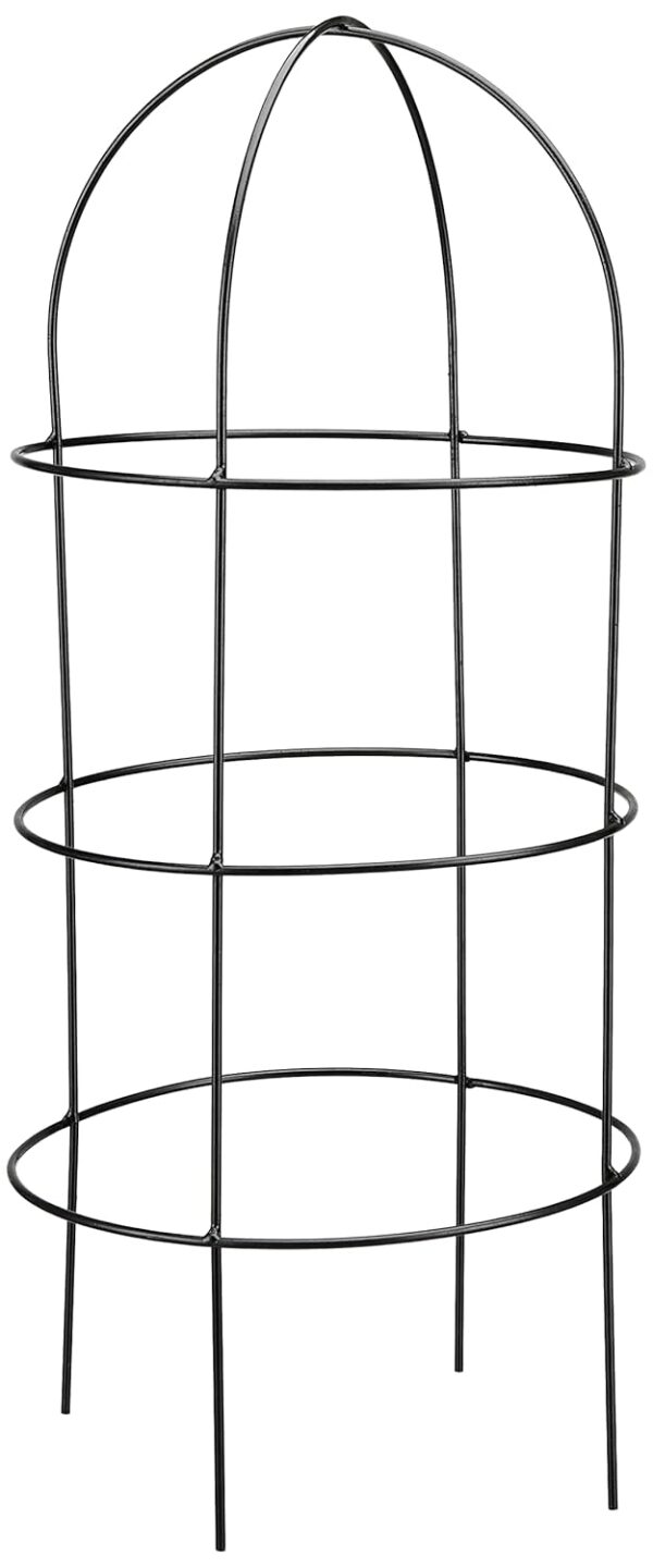 Metal plant trellis for supporting vegetable plants and herbs