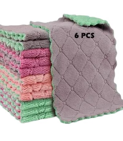 Premium soft cotton kitchen towels for drying dishes and hands