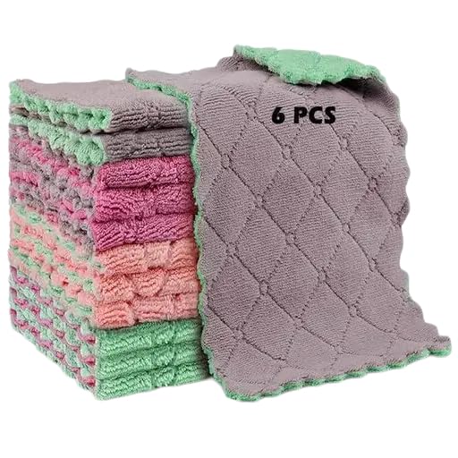 Premium soft cotton kitchen towels for drying dishes and hands