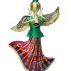 Vibrant Rajasthani folk musician metal statues for living room shelf décor