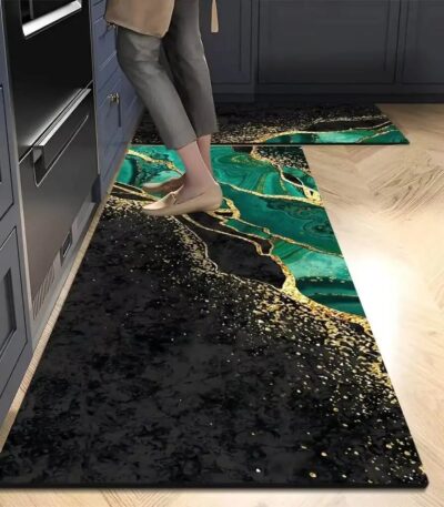 Anti fatigue kitchen mats with non skid backing for long standing comfort