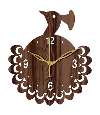 Luxury wooden analog wall clock for premium wall decor