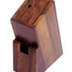 Natural wooden knife stand organizer suitable for all knife sizes