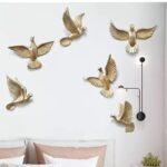 aluminium flying pigeon handicraft metal wall art for living room décor
