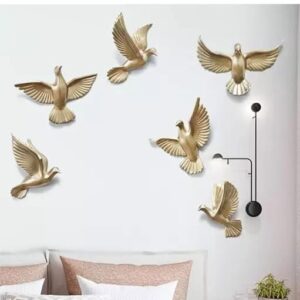 aluminium flying pigeon handicraft metal wall art for living room décor