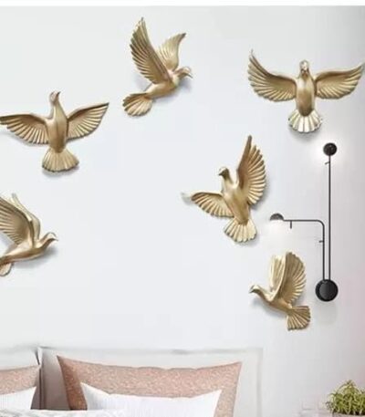 aluminium flying pigeon handicraft metal wall art for living room décor