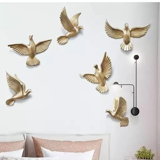 aluminium flying pigeon handicraft metal wall art for living room décor