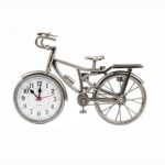 bicycle design plastic tabletop clock with vintage look